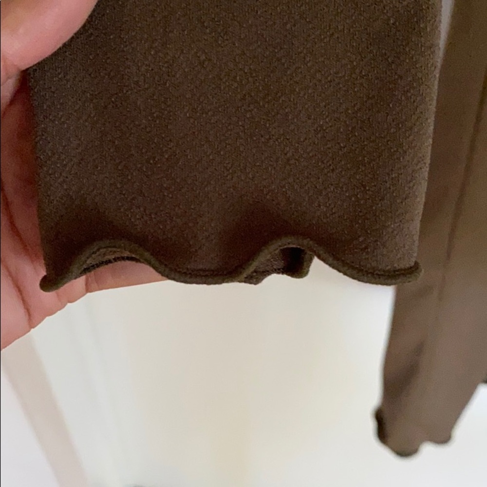 ARMY GREEN LONG BODYCON DRESS MINOR DAMAGE - Picture 5 of 7